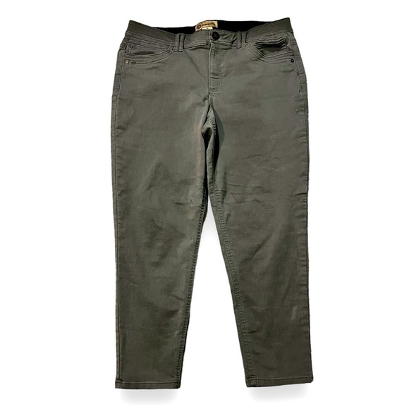 Democracy AB Technolgy Jeans Mid Rise Ankle Length Stretch Denim Gray  Size 16 - Picture 1 of 7